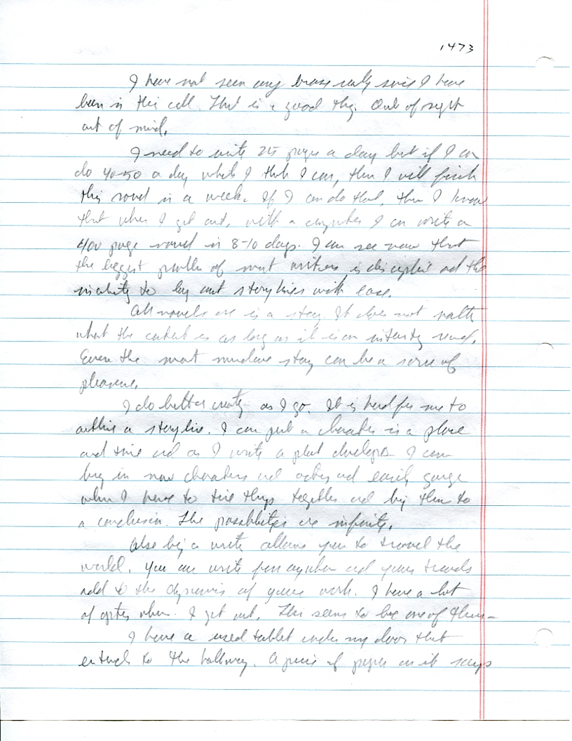 Dr John WorldPeace 2008 Prison Journal